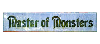 Master of Monsters logo for Sega Mega Drive